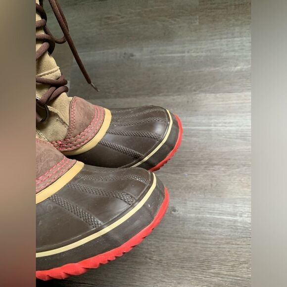 Sorel Joan Of Arctic Boots Eskimo Waterproof Boots Tall Thick Warm Brown Pink 8 - Picture 14 of 14